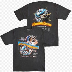 Benson Boone Fireworks & Rollerblades World Tour 24 T-Shirt Mens Large Black